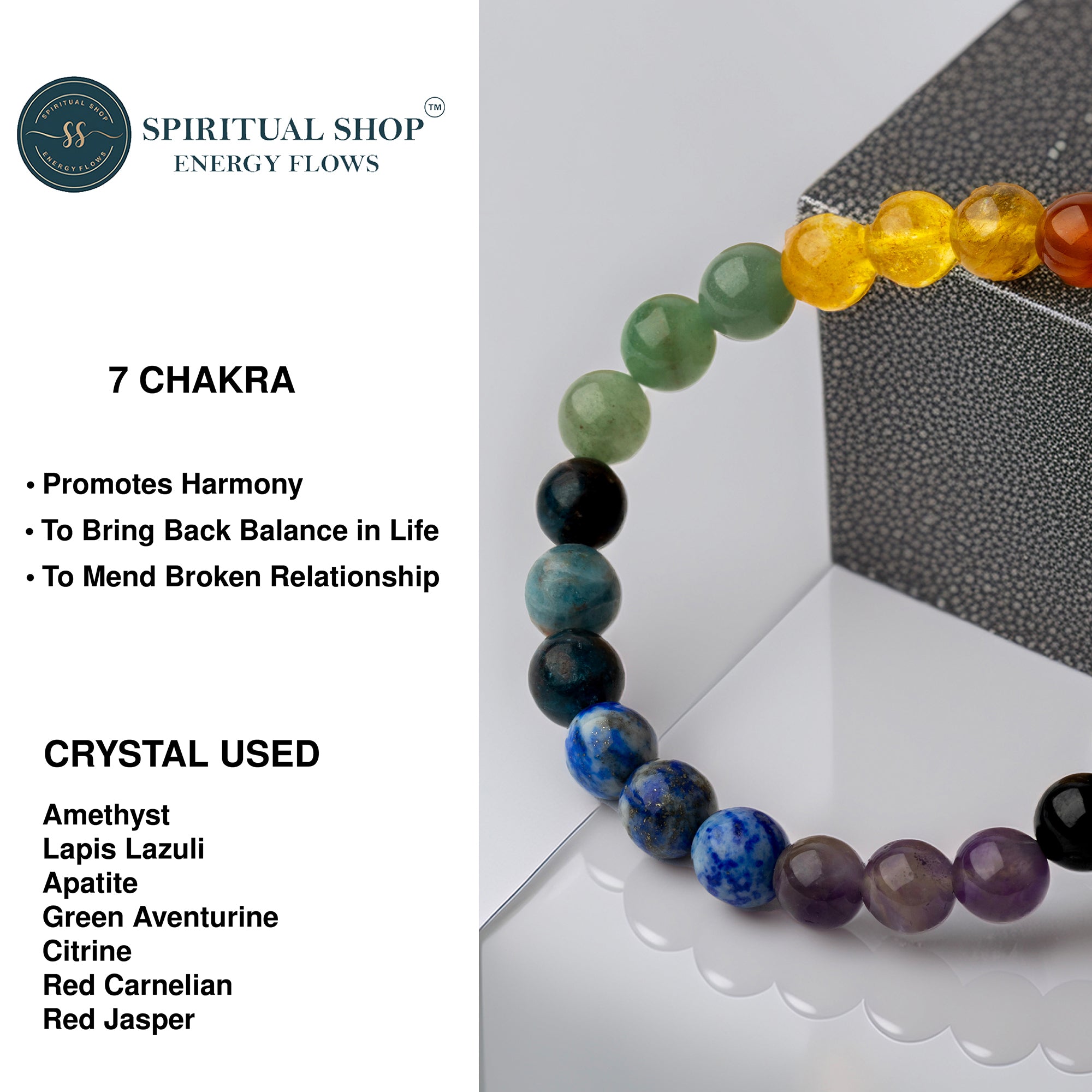 THE SPIRITUAL 7 CHAKRA BRACELET