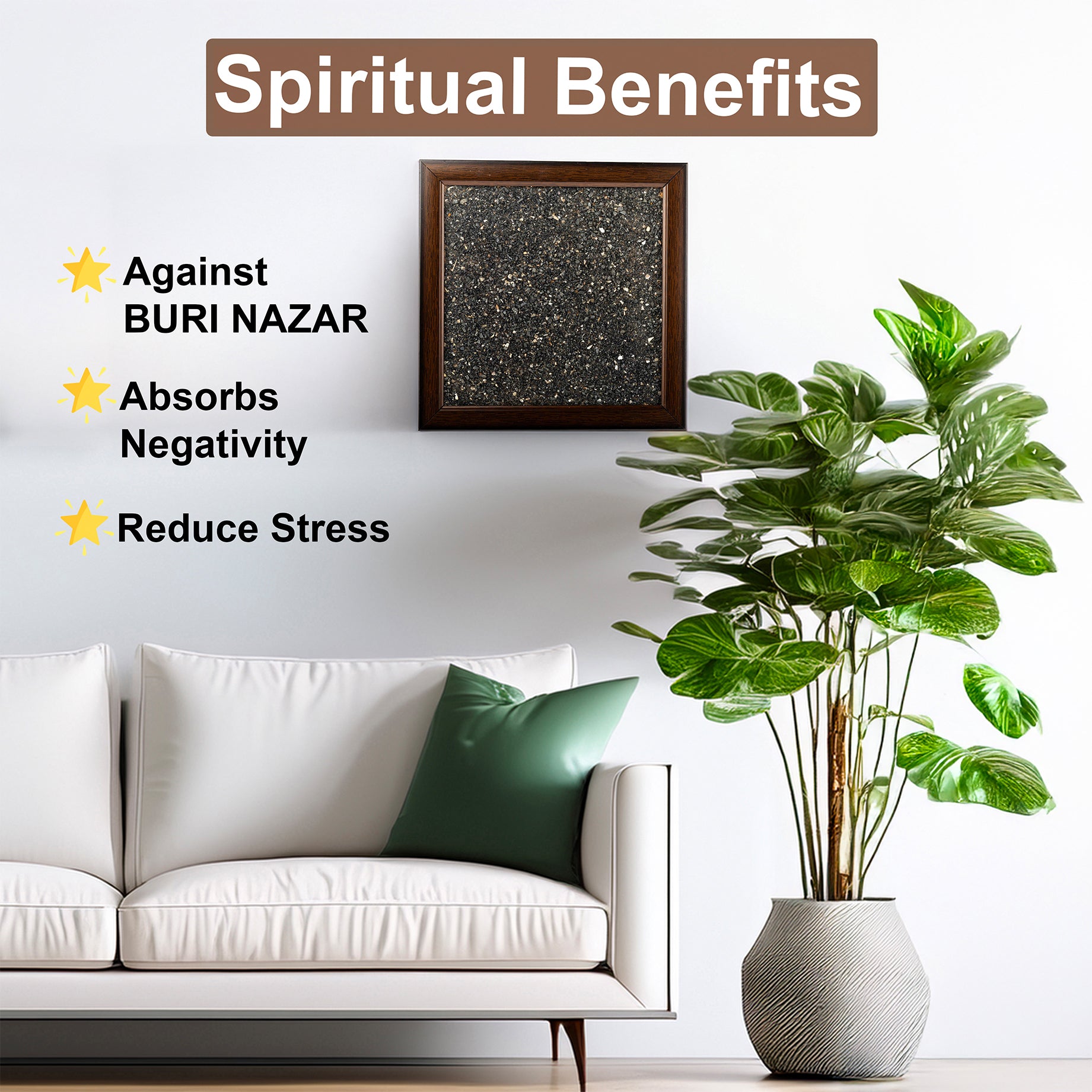 THE NEGATIVITY DESTROYER FRAME - BLACK TOURMALINE DUST