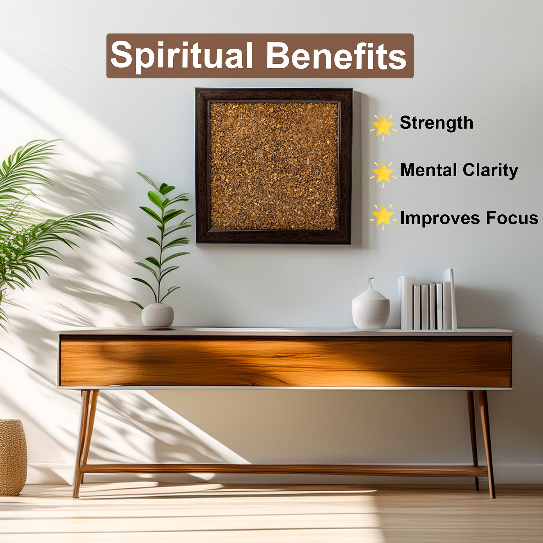 THE COURAGE AND CONFIDENCE FRAME - TIGER EYE DUST