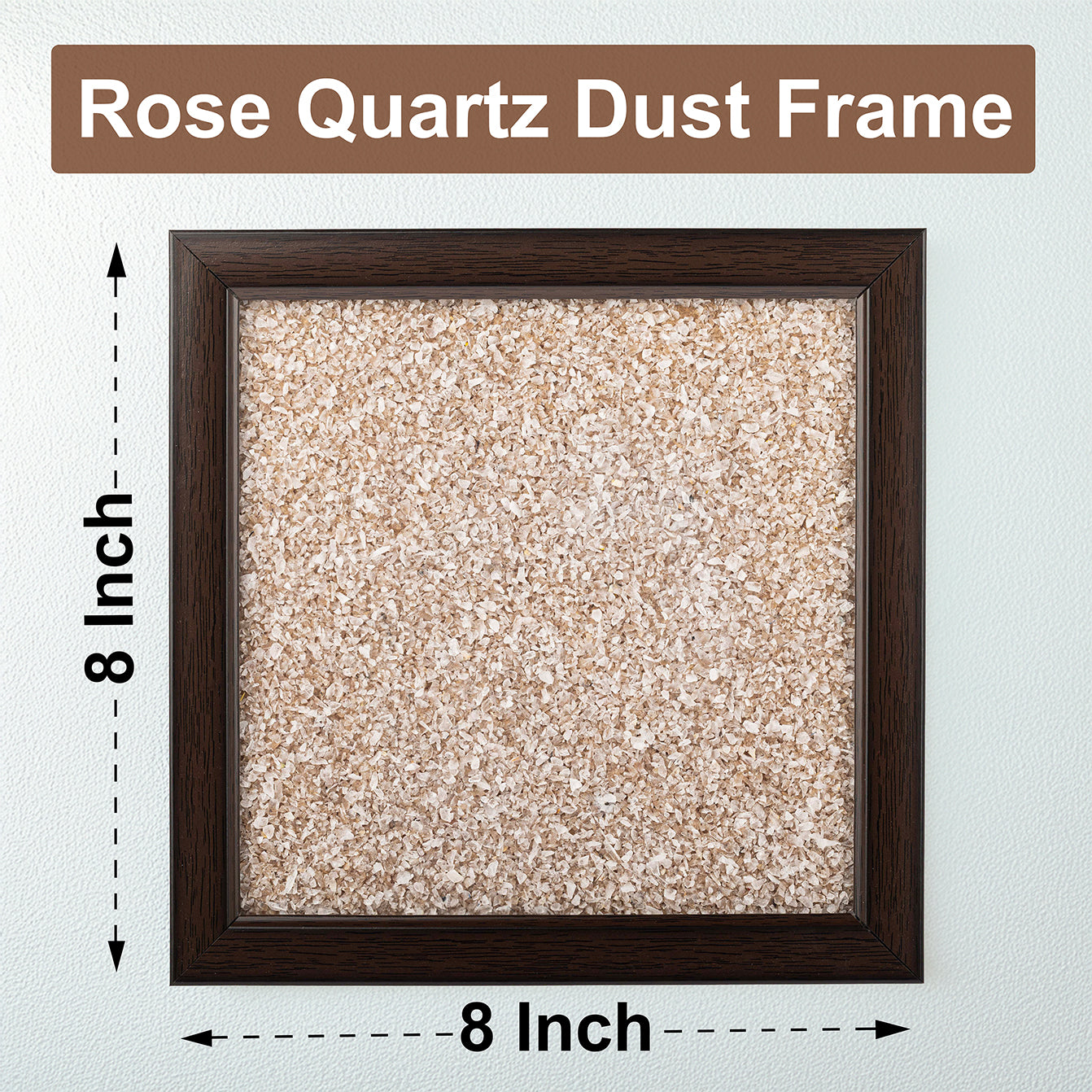 THE LOVE MAGNET - ROSE QUARTZ DUST FRAME