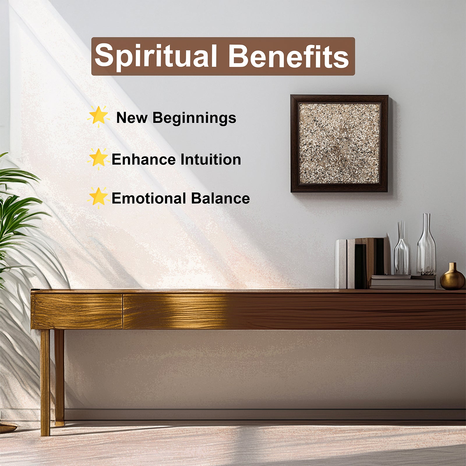 THE PEACE ATTRACTOR FRAME–MOON STONE DUST