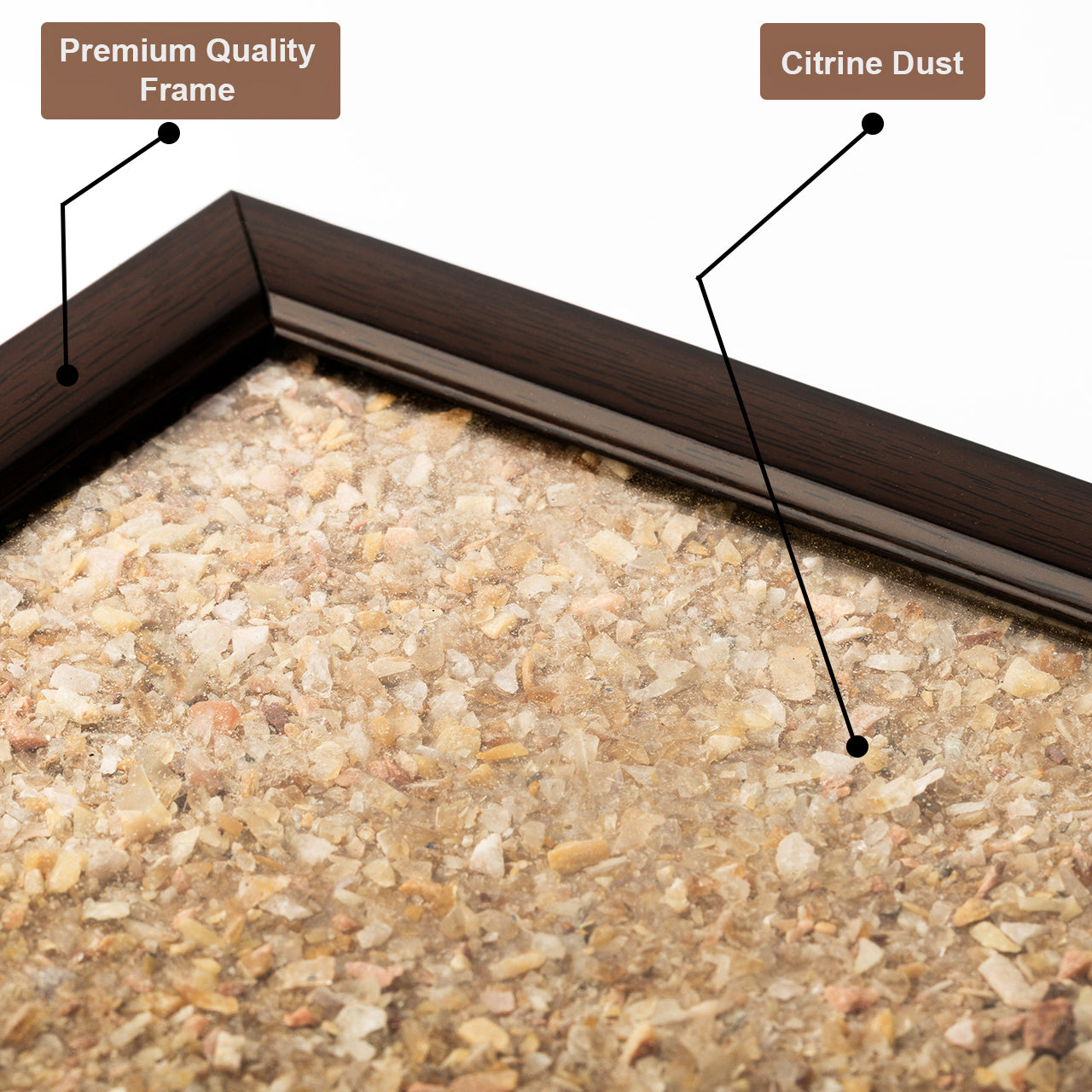 THE GOOD LUCK MAGNET FRAME  – CITRINE DUST