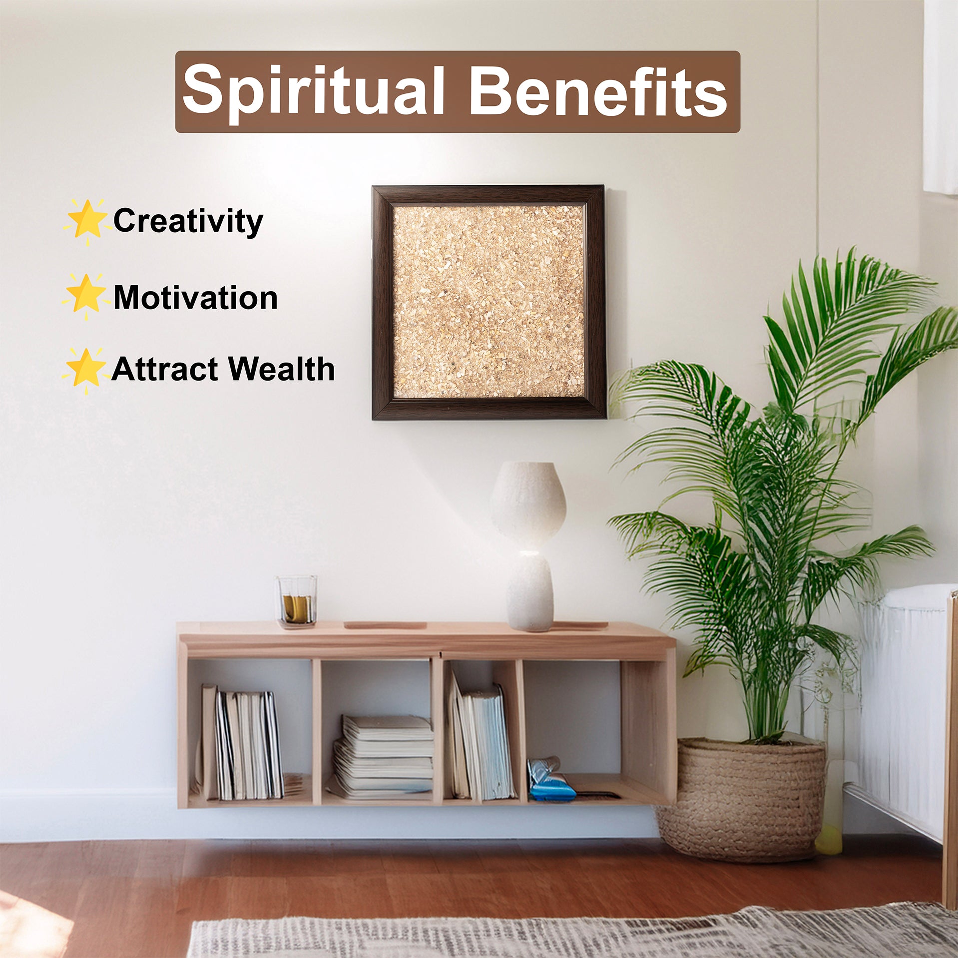 THE GOOD LUCK MAGNET FRAME  – CITRINE DUST